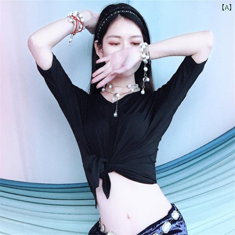 ベリーダンス トップス 練習服 パフォーマンス オリエンタル ダンス 起毛 秋冬 子...