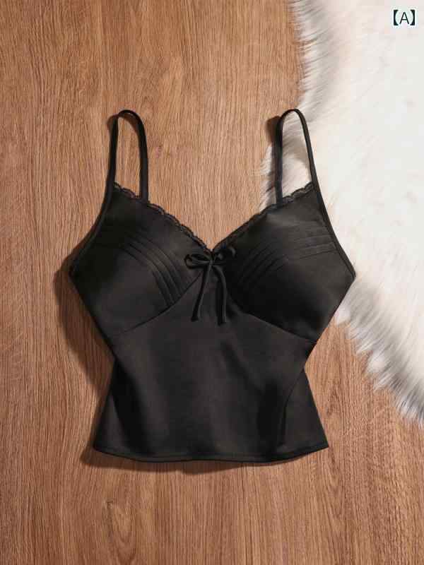 キャミソール ノースリーブ ショート丈 夏 タイトフィット スリム モダン カジュアルセクシー 魅惑 ナイトアウト 野外フェス レディース トップス