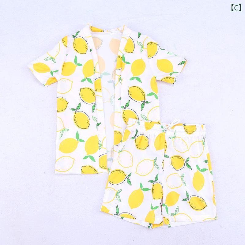 男の子 夏 キッズ おしゃれ ハワイアン ボーイ サーフィン 半袖 アロハシャツ ショートパンツ 上下セット カジュアル