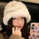 秋 冬 ニット ウール 帽子 防寒 あったかい 毛皮 女性 韓国 顔が 露出 小さい 漁師 大きい 頭囲 白 暖かい