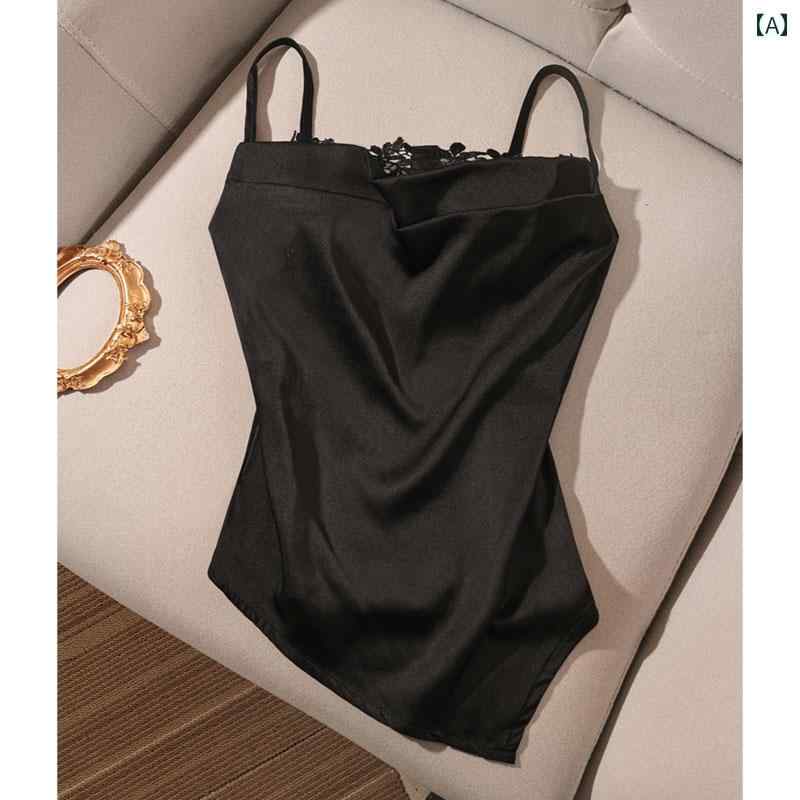 レディース 夏 フレンチ キャミソール モテ服 上品 トップス レイヤード おしゃれ スタイリッシュ 韓国 イベント フェス 日常着 フォーマル デート アップ