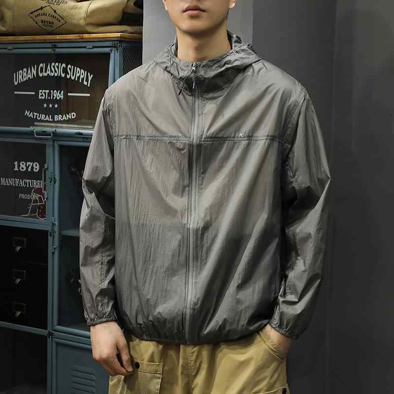 メンズ ウィンドブレーカー 夏 速乾 薄手 軽量 ひんやり 涼しい 快適 涼しい 日焼け防止服 サンテクト ..