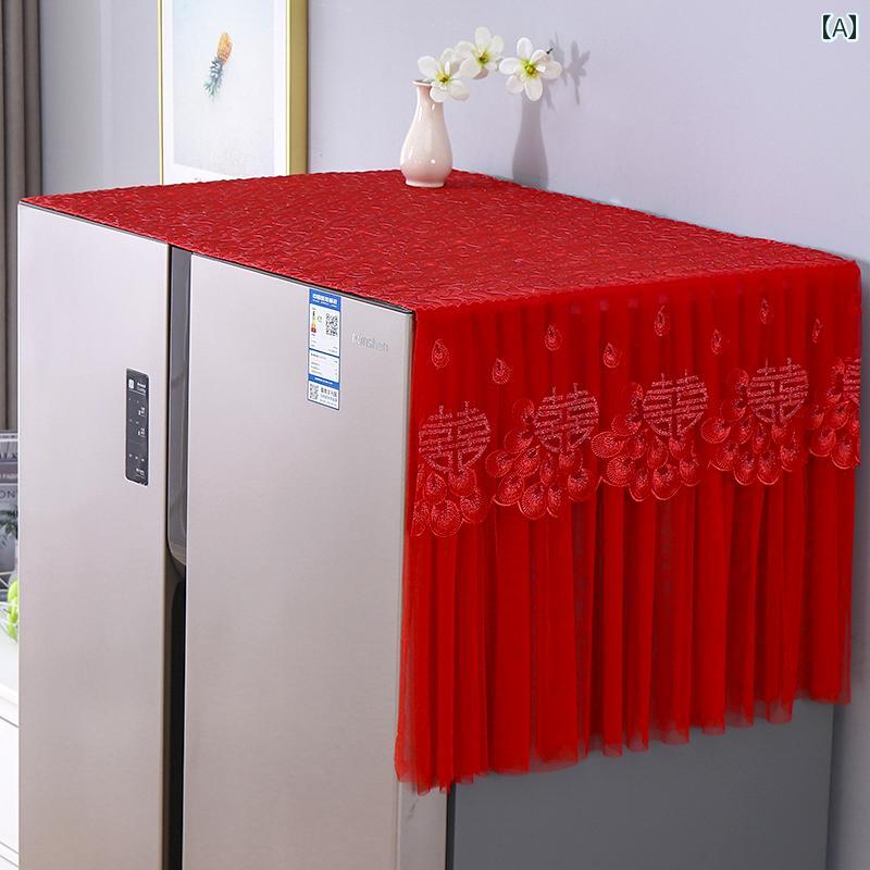 ダストカバー 冷蔵庫 洗濯機 マルチ カバー 防塵 防汚 防油 家具 家電 インテリア 装飾 シンプル ラグジュアリー