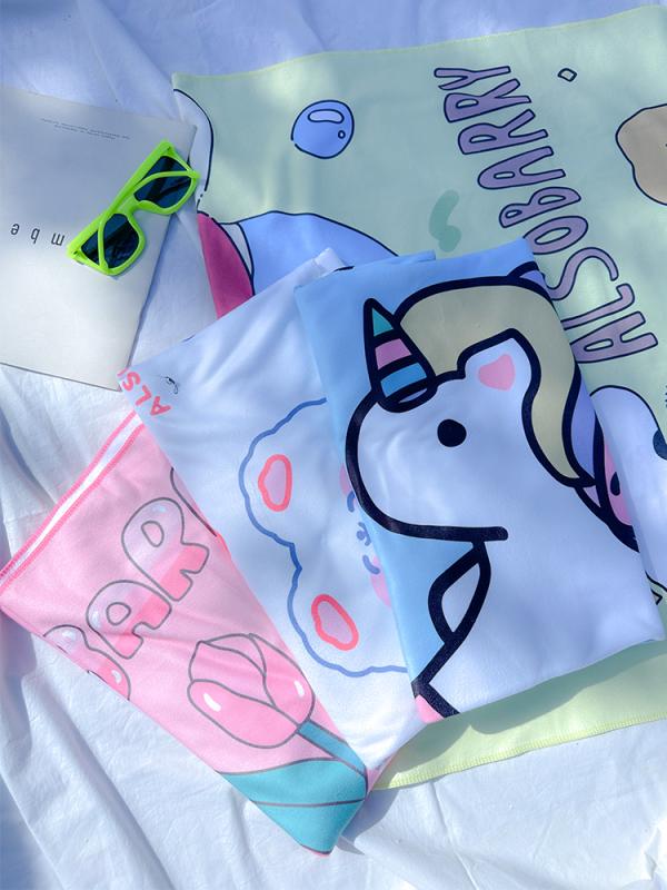 レディース ビーチ バカンス 水泳 速乾 吸水バスタオル レディース ポータブル ショール 子供 ビーチ ..