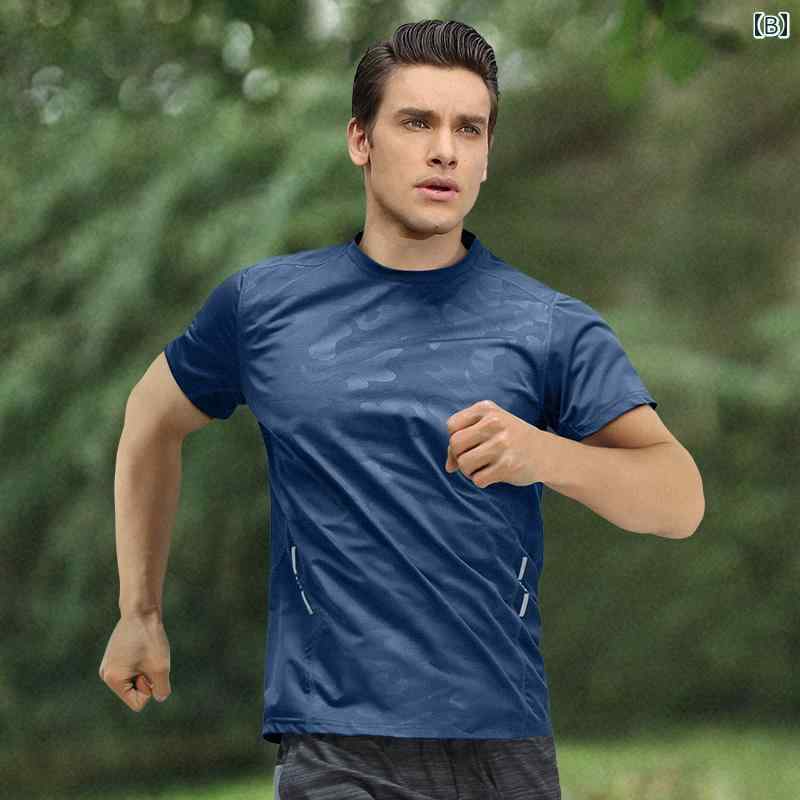 速乾 スポーツ Tシャツ メンズ ひんやり 涼しい 快適 半袖 夏 薄手 ゆったり カジ...