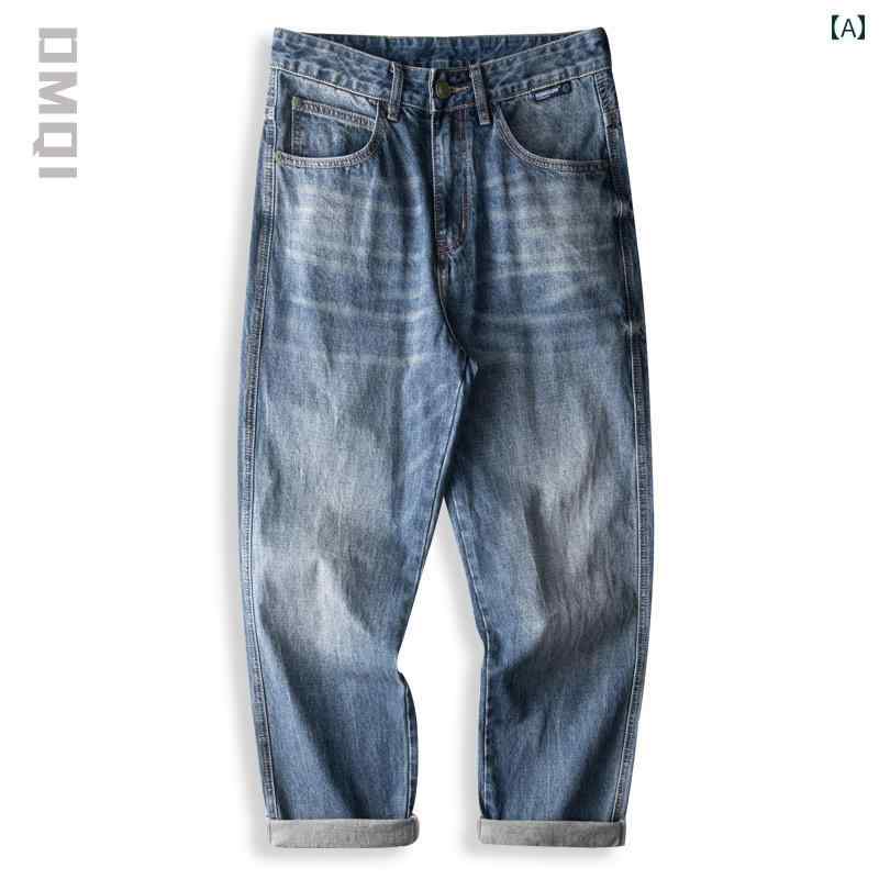 ジーンズ メンズ デニム ロングパンツ ストレート カジュアル ストリート おしゃれ 着やい 動きやい 快適 イベント レジャー アウトドア キャンプ ワーク 作業着 デイリー