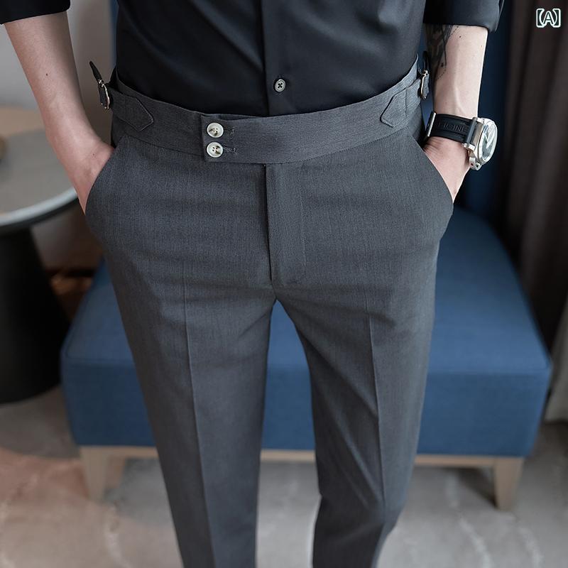 カジュアル パンツ スーツ 高級感 