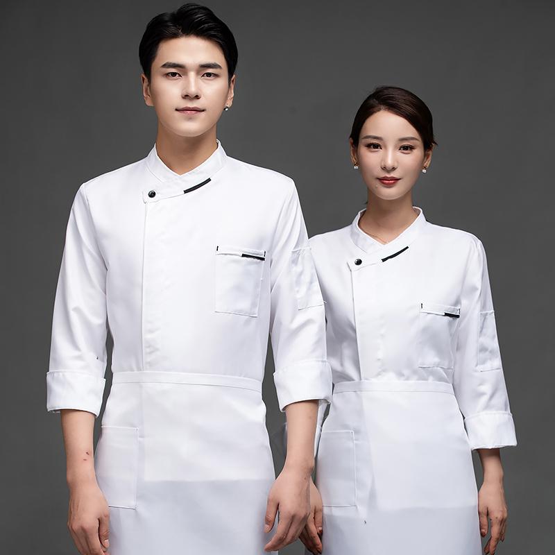 コック ユニフォーム 厨房制服 洋食屋 ホテル シェフ 作業着 メンズ 長袖 洋食 レストラン ケータリング キッチン バック シェフ フレンチカラー 秋冬 厨房 服