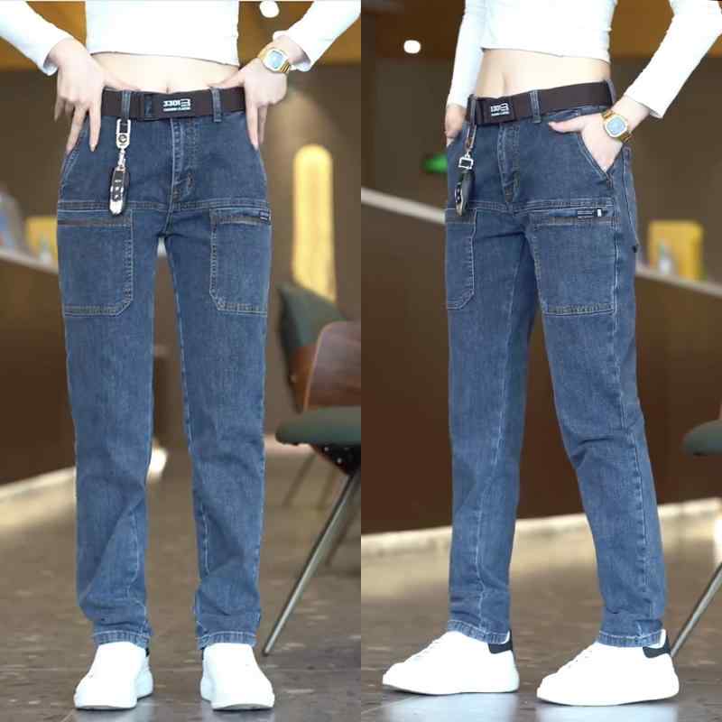 パンツ デニムパンツ ジーパン レディース メンズ アウトドア ズボン ストレッチスリムジーンズ ストレート ファッション 6 ポケット カジュアル