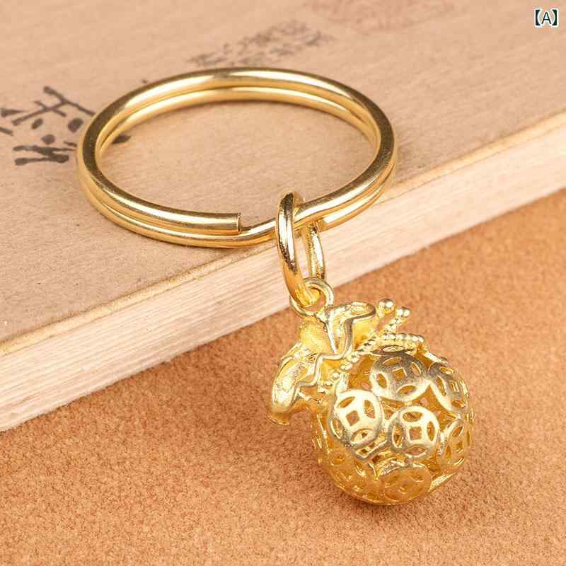 レトロ 車 キーホルダー ペンダント キーアクセサリー キーチェーン ストラップ メンズ レディース兼 チャイナテイスト 装飾品 真鍮