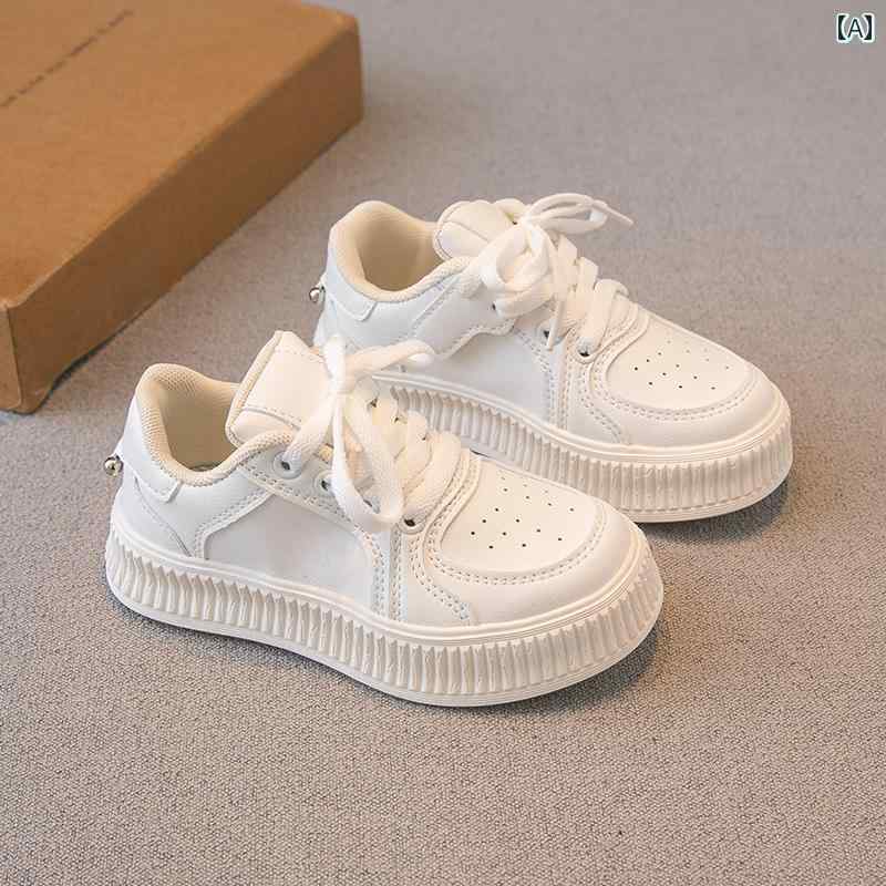 靴 シューズ 靴 子供用 ローカット スニーカー ホワイト 春秋 男の子 ガールズ スポーツ 小さい 白い カジュアル