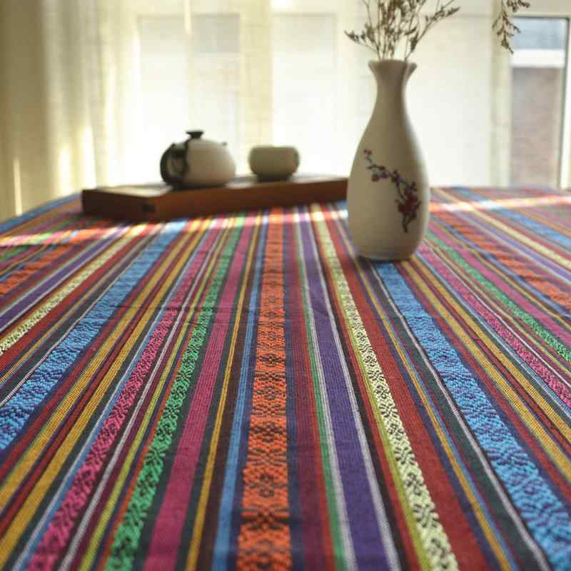 テーブルクロス コットン リネン テーブルクロス アート 写真 背景 長方形 アメリカン パストラル