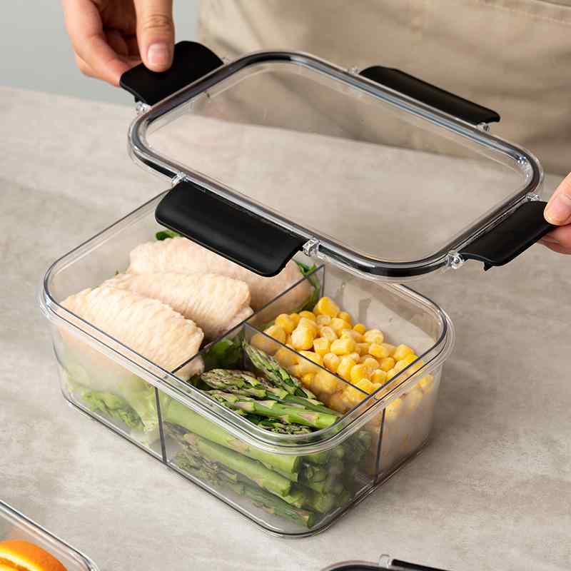 キッチン品 ランチボックス 弁当箱 プレート トレイ 蓋 皿 フード セパレート 食器 保存 収納 チック 調理品
