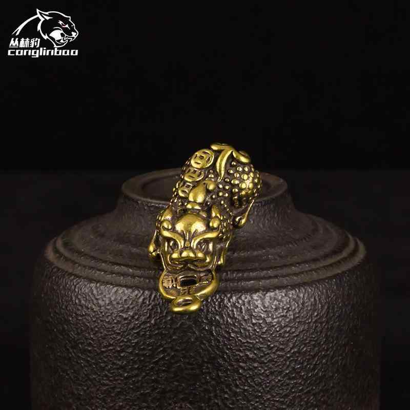 中国風 アクセサリー 置き物 真鍮 貔貅 携帯電話 ペンダント キー チェーン アンティーク スクール バッグ メンズ レディース ジュエリーギフト