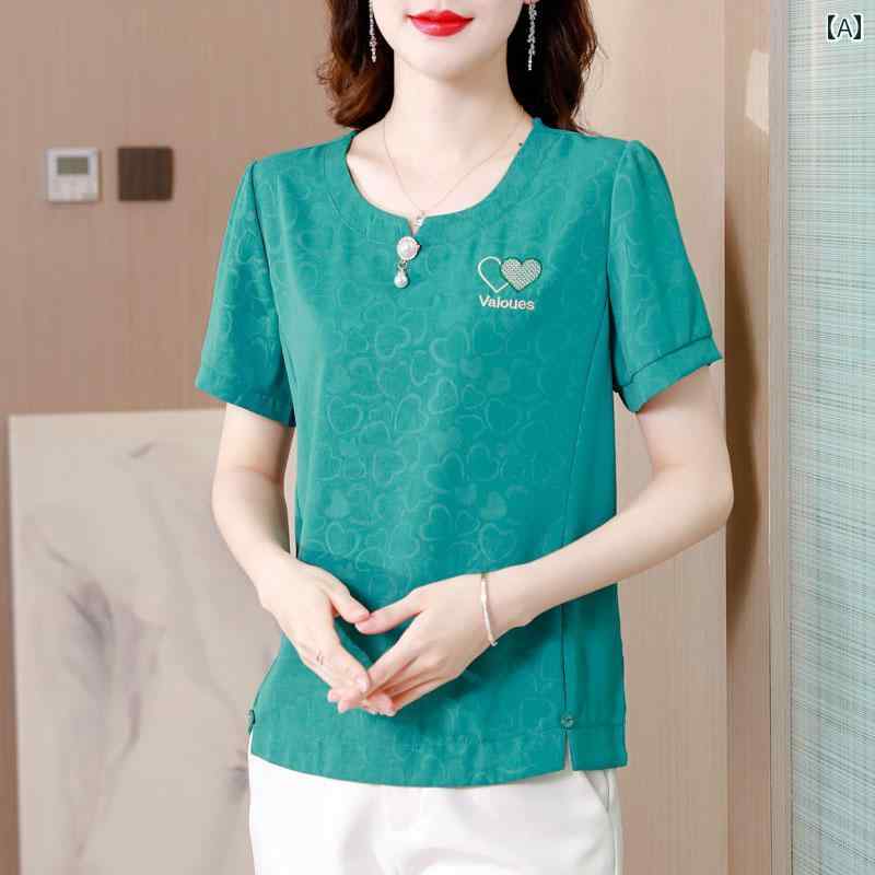 Unisex Casual Wear - シャツ ブラウス Tシャツ 半袖 夏 マザーズ アーバン ノーブル スタイリッシュ ショッピング オフィス 学校行事 快適コーデ レディース