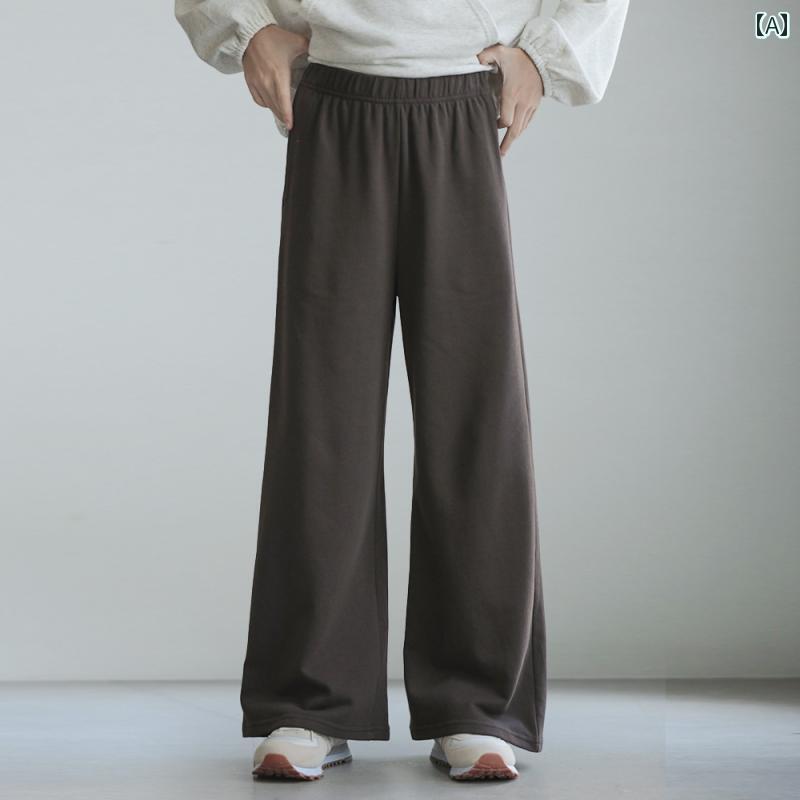 パンツ 女の子 春秋 ガールズ 大きい 子供用 婦人服 ストレート レッグ 洋風 小学生 綿 カジュアル ベルベット ワイド レッグ