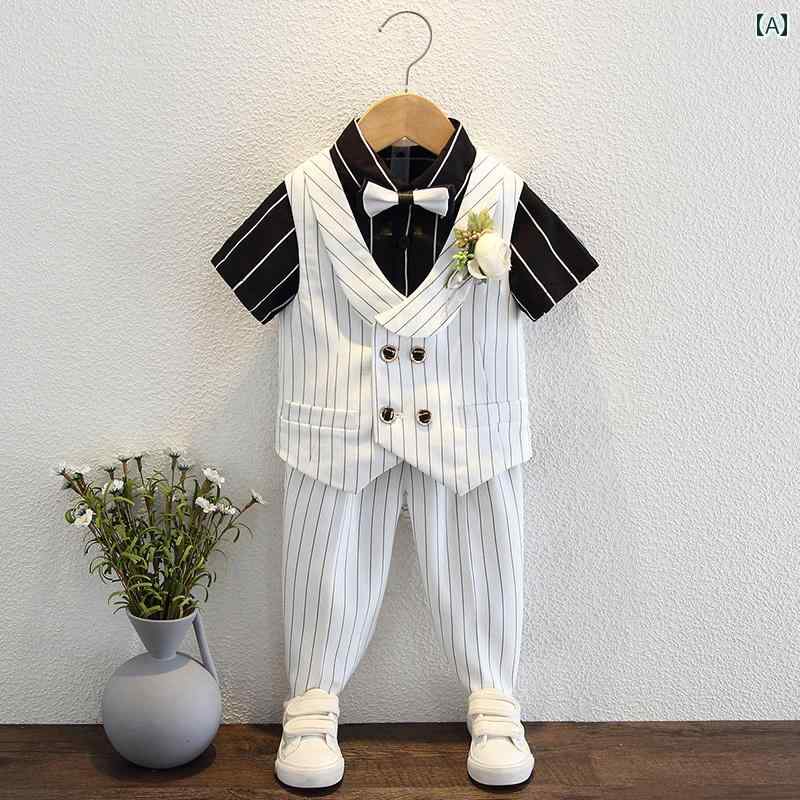 子供服 男の子 スーツ パーティー 発表会 衣装 お呼ばれ 入学式 卒業式 結婚式 セレモニー 夏 おしゃれ スタイリッシュ キッズ