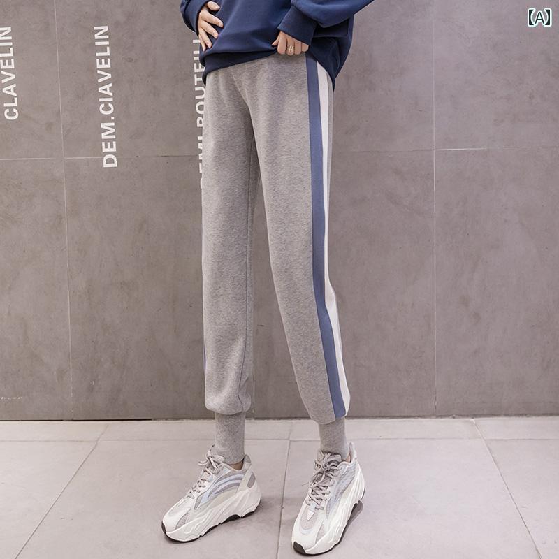 マタニティパンツ 春秋 スウェットパンツ おしゃれ アウター カジュアル 薄手 秋 ズボン レギンス マタ..