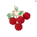 レディース アクセサリー ブローチ おしゃれ 服装飾 美しい 韓国 レッド チェリー コート コサージュ かわいい ピン バックル シンプル バッジ