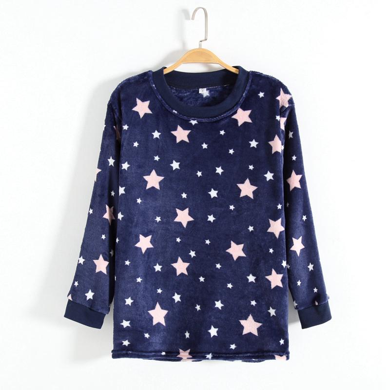 レディース 婦人服 パジャマ ルームウェア 厚手 メンズ ユニセックス シンプル フリース 裏起毛 トップス プルオーバー