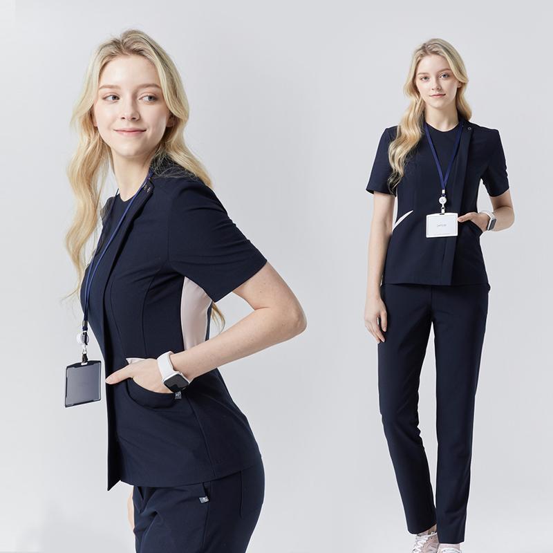 スクラブ 医療 メンズ レディース兼 作業着 技術者 レディース オールシーズン メンズ ユニフォーム ドクター 長袖 手術服 手洗い服 制服 病院 ナース服