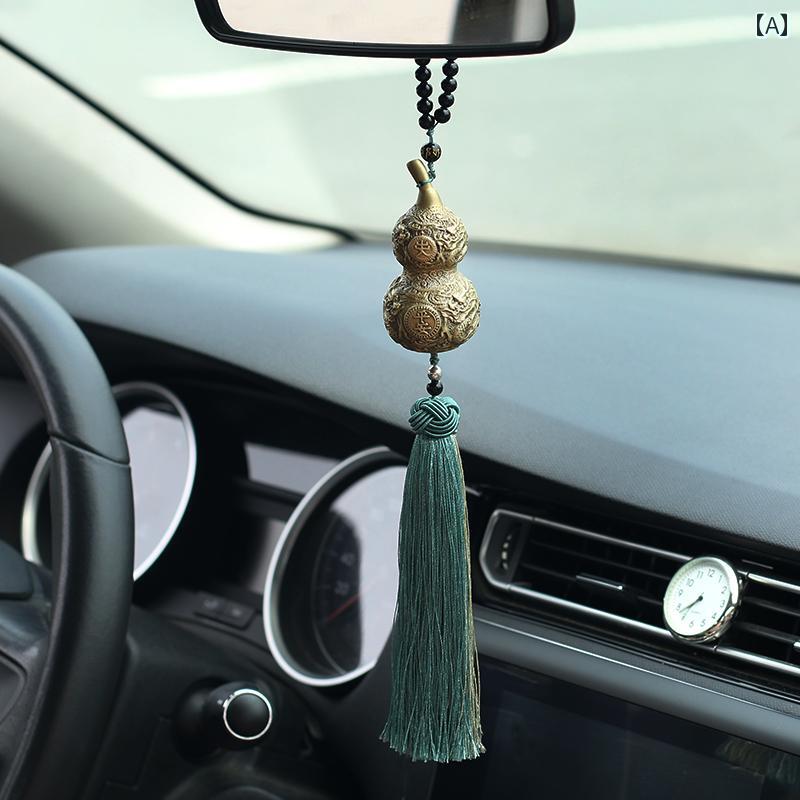 レトロ 車 カーアクセサリー 車内 ルームミラー ストラップ メンズ レディース兼 チャイナテイスト 装飾品 カー品 カーインテリア