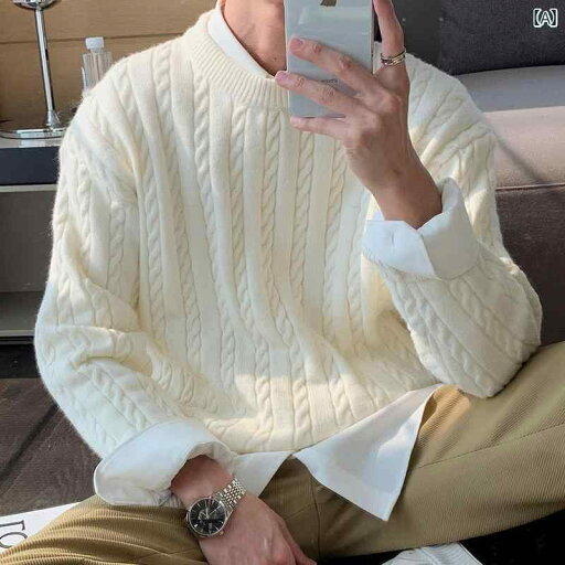 カップル ラウンドネック セーター 秋冬 男子用 超 ホット ソフト ワックス カレッジ カップル ラウンドネック セーター 秋冬 男子用 超 ホット ソフト ワックス カレッジ