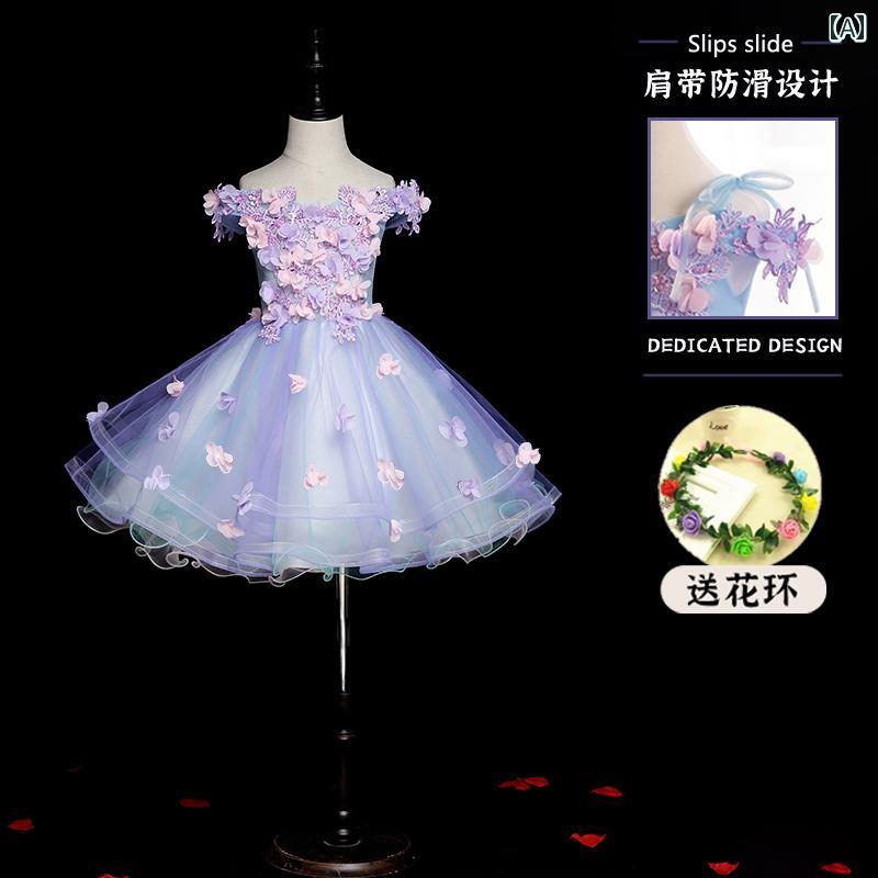 Rakuten - キッズ パーティードレス ジュニア ファッション 女の子 子供服 ガール 豪華感 かわいい プリンセス フラワーガール イベント 結婚式 誕生会 衣装 発表会