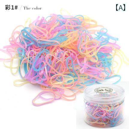 ヘア ゴム バンド ヘア バンド 韓国 高弾性 使い捨て レザーケース 小さい かわいい 子供 ヘア ロープ ..