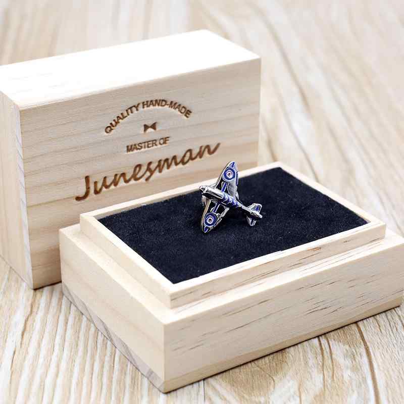 メンズ フォーマル ビジネス スーツ ブローチ 飛行機 戦闘機 メンズ カラー ステッチ セーター ニード..