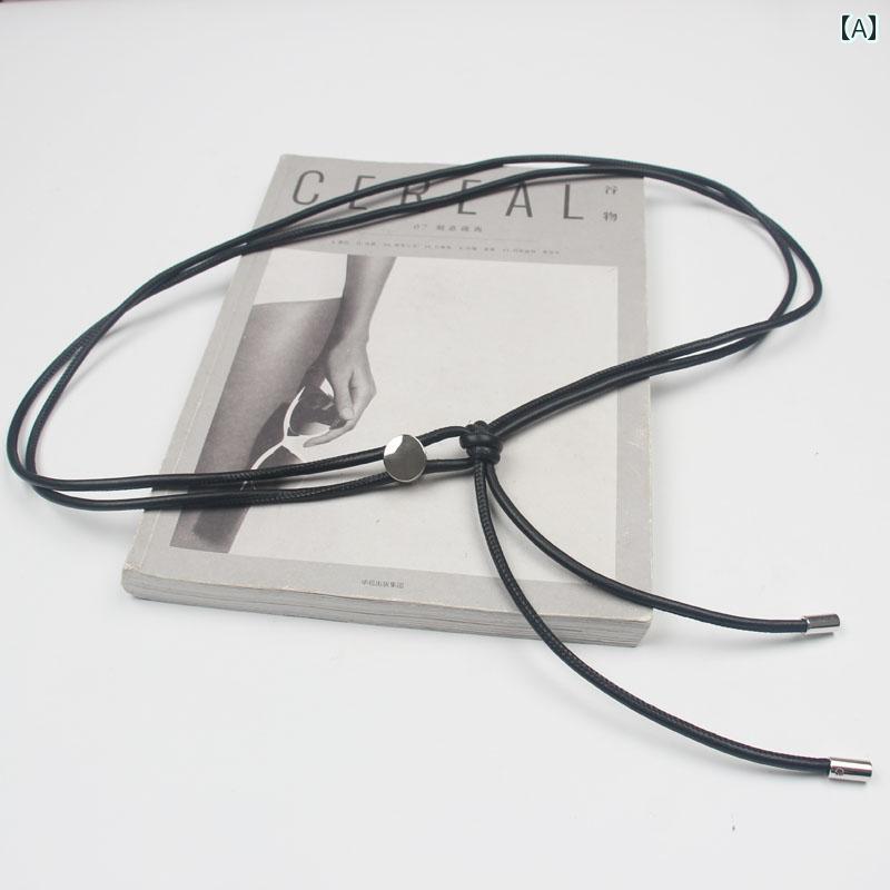 レディース アクセサリー コート ベルト おしゃれ レザー ロープ 薄手 秋冬 ファッション 黒 ダウン ジャケット ウエスト