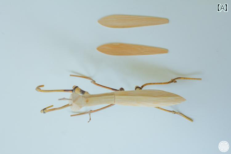 雑貨 家庭 家具 竹 カマキリ 装飾 デスクトップ デコレーション 木 竹品 昆虫 ミニチュア 模型 ナチュ..