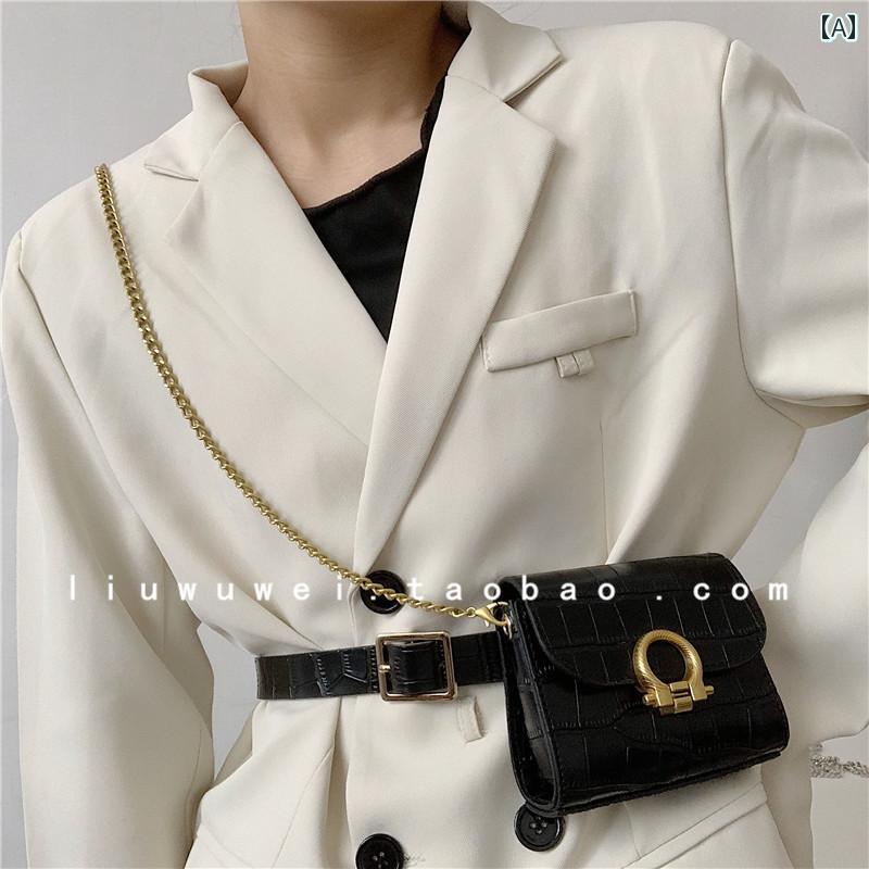 ジーンズ ベルト レトロ 小さい バッグ 女性 イン スーツ 装飾 ドレス ウエスト