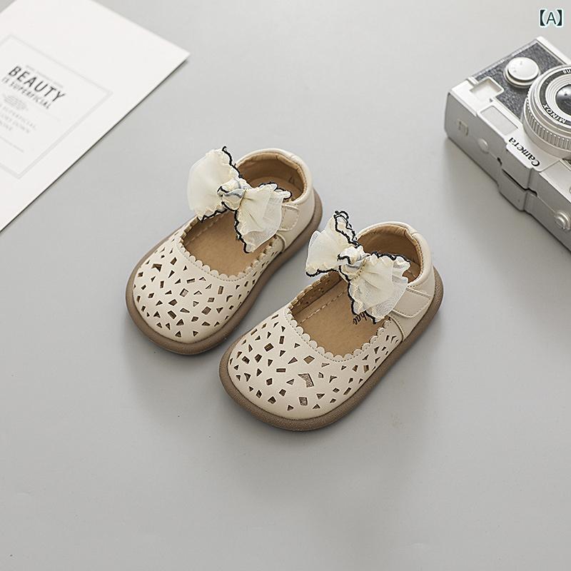 ベビー キッズ シューズ 夏 サンダル 滑りにくい ソフトソール レザー フォーマル 通気性 プリンセス 女の子 子供 幼児 靴