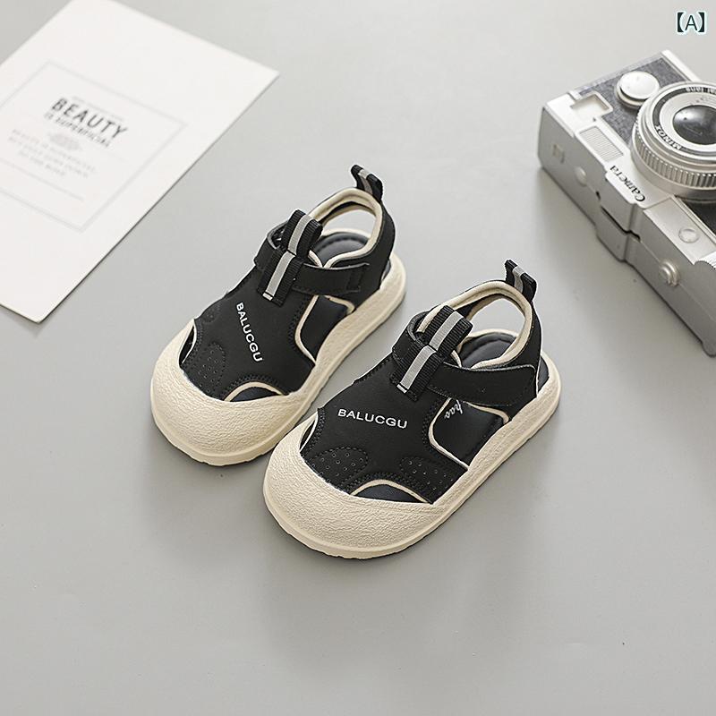 キッズ ジュニア シューズ 夏 サンダル カジュアル スポーツ 夏 滑りにくい 通気性 ビーチ 幼児 ソフトソール 靴