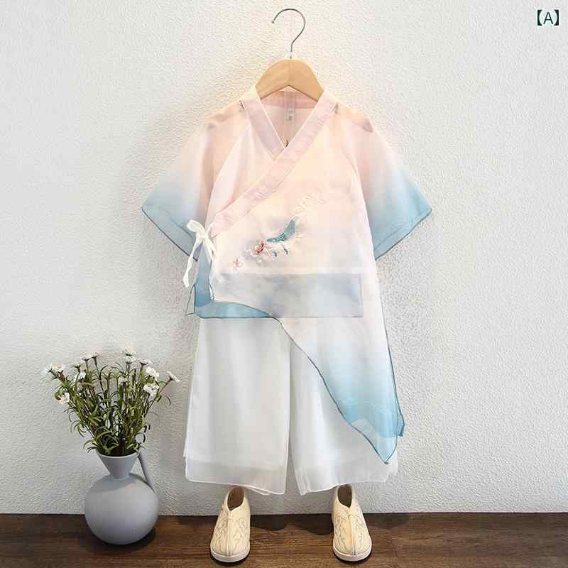 Accessories - 子供服 男の子 漢服 スーツ チャイナ風 パーティー 発表会 お呼ばれ かわいい 民族衣装 夏 おしゃれ スタイリッシュ キッズ