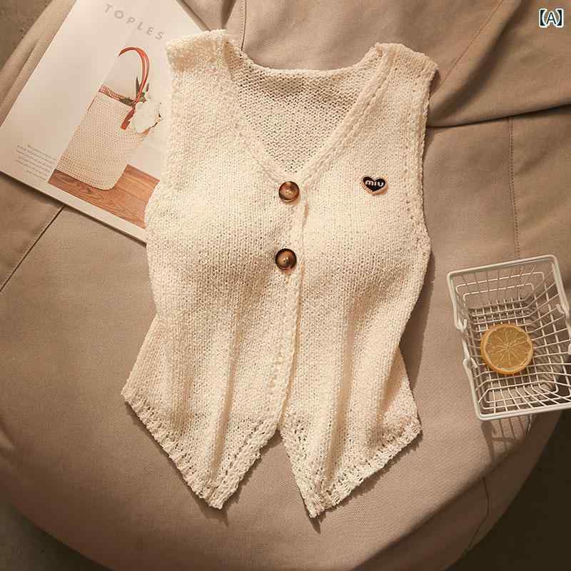 タンクトップ ベスト ニット Vネック 夏 フェス イベント セクシー スタイリッシュ 魅惑 おしゃれ レディース