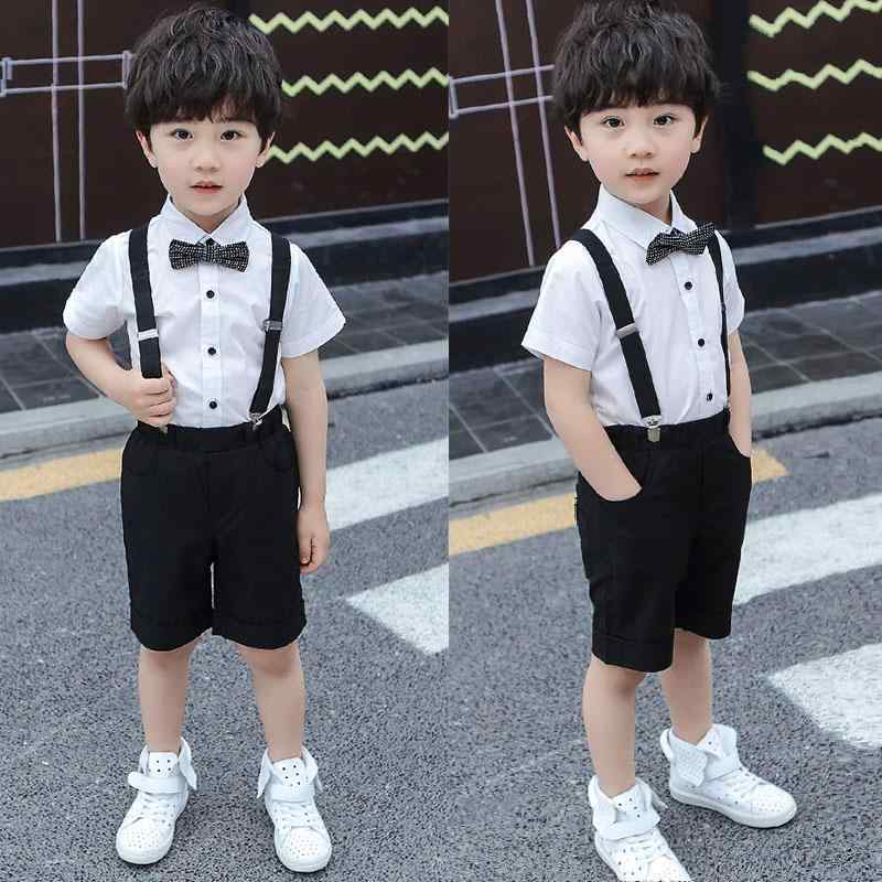 子供服 キッズ スーツ セット 男の子 おしゃれ ボーイズ 夏 ホスト 半袖 ドレス ピアノ ブリティッシュ コットン イベント セレモニー