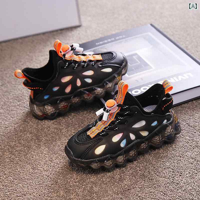 カジュアル 子供靴 春秋 メッシュ 通気性 ココナッツ シューズ 男の子 滑り止め スポーツ 女の子 靴