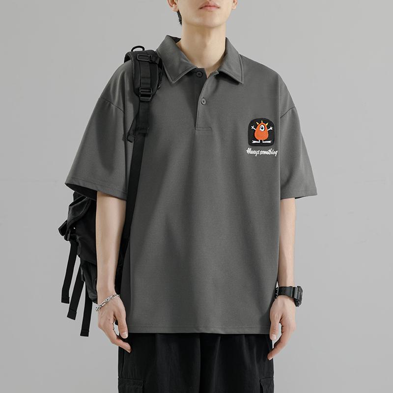 ポロシャツ メンズ 半袖 夏 ゆったり ひんやり 涼しい 快適 Tシャツ アメリカン ファッション カジュア..