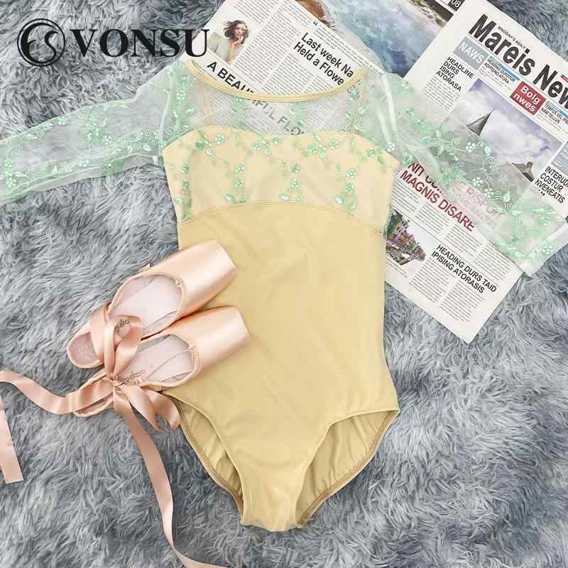 バレエ レオタード スポーツ ボディスーツ 体操服 ウェア レオタード 衣装 練習 ダンス ヨガ フィット..