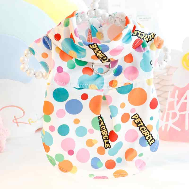 ペット品 洋服 ワンちゃん 猫ちゃん カラフルシャツ おしゃれ 犬服 秋服 猫 プリンセス 絵画 可能 遊び着 小型犬 テディ ペット