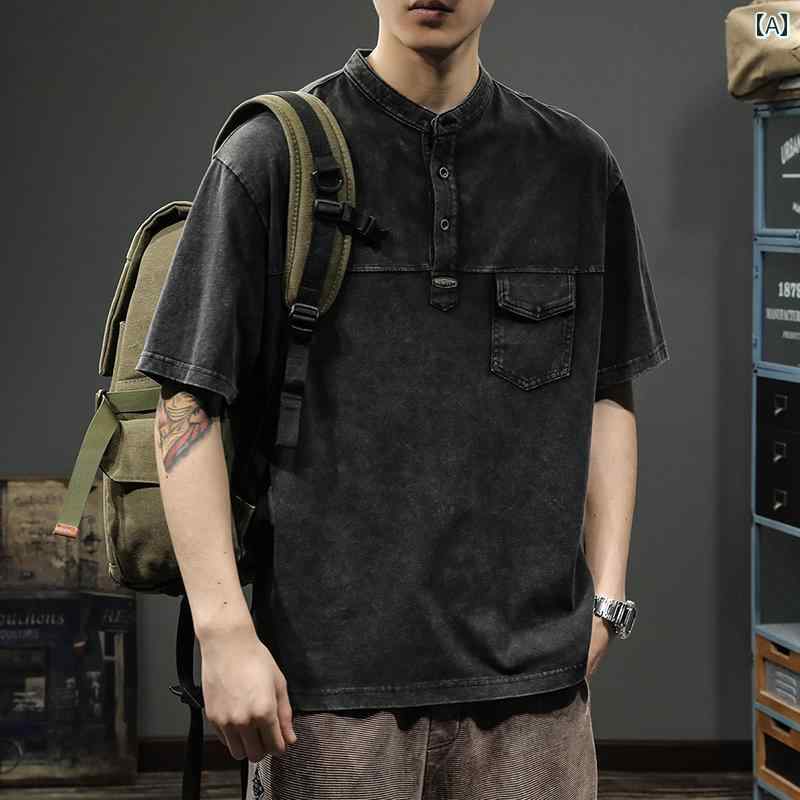 Tシャツ アメカジ 半袖 夏 ゆったり 大きめサイズ ベーシック シンプル カジュアル ホームウェア トップス メンズ ファッション デイリー