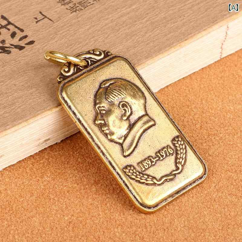 レトロ 車 キーホルダー ペンダント キーアクセサリー キーチェーン ストラップ メンズ レディース兼 チャイナテイスト 装飾品 真鍮