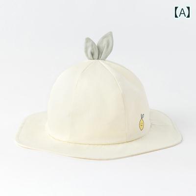 サンハット ベビー 帽子 キャップ ひさし帽 ひも 日除け 韓国 頭 ヘッド 保護 かわ...