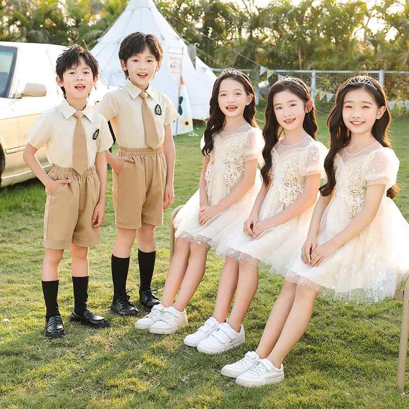 キッズ 子供服 メンズ レディース パーティー ドレス シフォン パフォーマンス ピアノ 発表会 ダンス パフォーマンス 小学生 少年 少女 卒業式