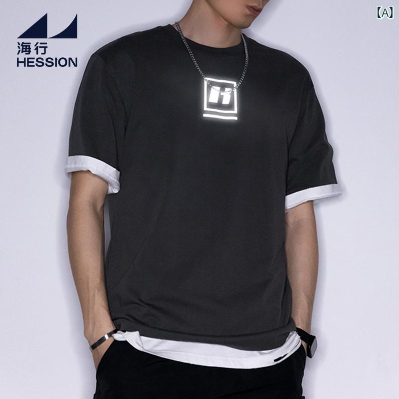 Other - Tシャツ メンズ メンズ アウトドア ファッション 夏 半袖 ラウンドネック トップス 大きめサイズ ゆったり ニット生地