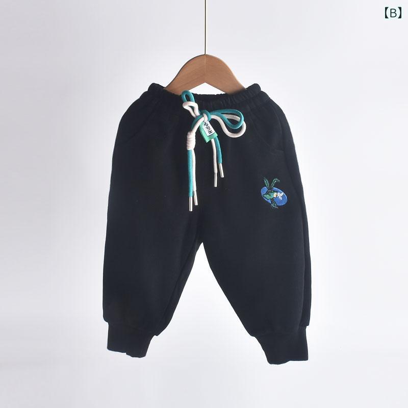 パンツ キッズ ファッション ウサギ 刺繍 子供 男の子 春 ズボン ベビー カジュア...
