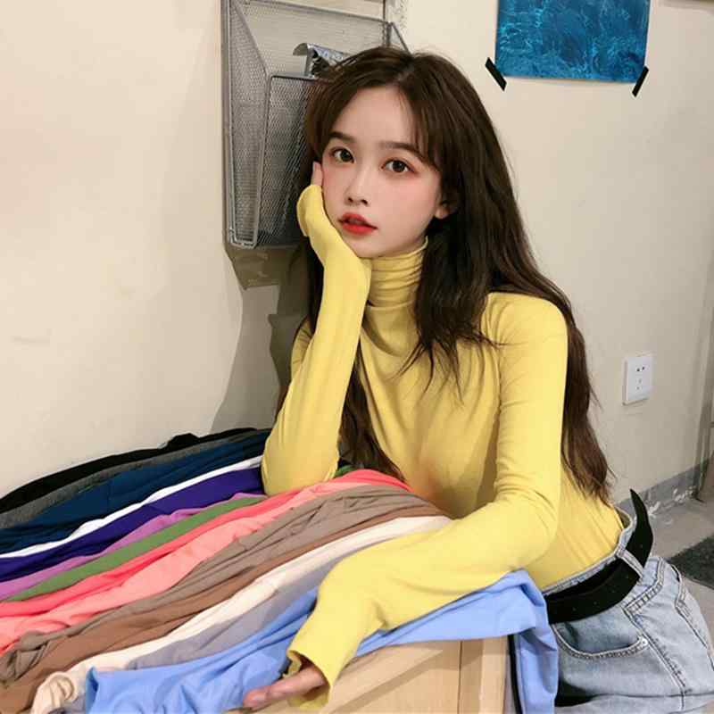 シャツ レディース 秋 冬 カジュアル 長袖 トップス プルオーバー パイル ハイネック インナー レイヤー 薄手 暖房 暖かい T