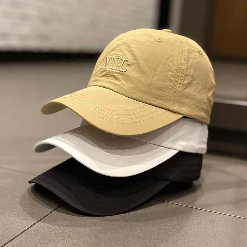 帽子 レディース 夏 速乾 布地 薄手 野球帽 韓国 刺繍 文字 日焼け防止 アヒル キャップ メンズ ファッ..